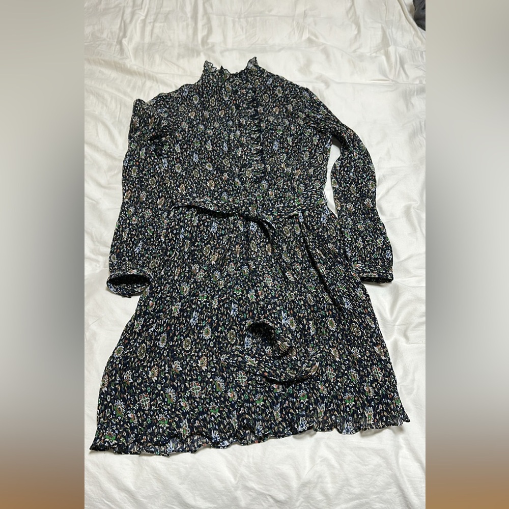 Tory Burch Floral Long Sleeve Dress Size 2